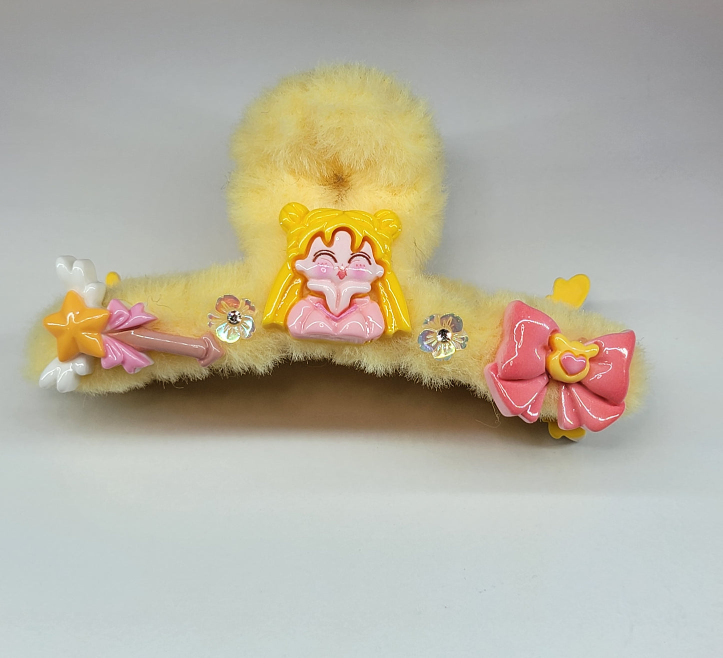 Sailor 🌛 Yellow Fuzzy Hair Clip